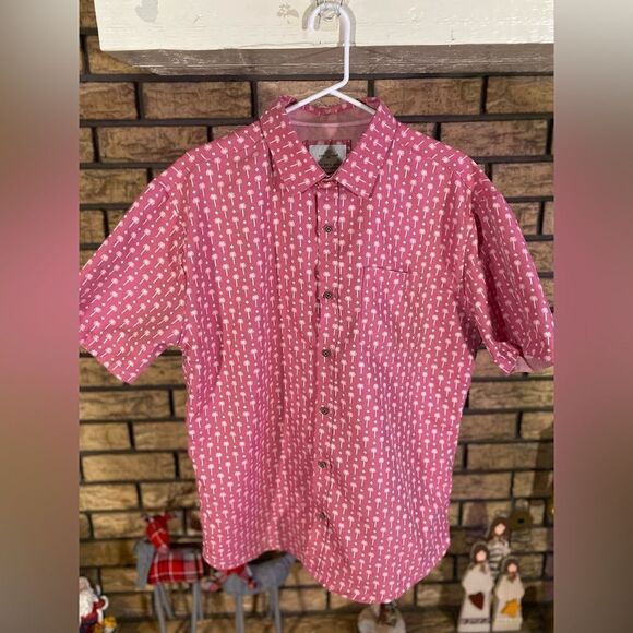 Craft + flow palm tree casual button up - Picture 1 of 5